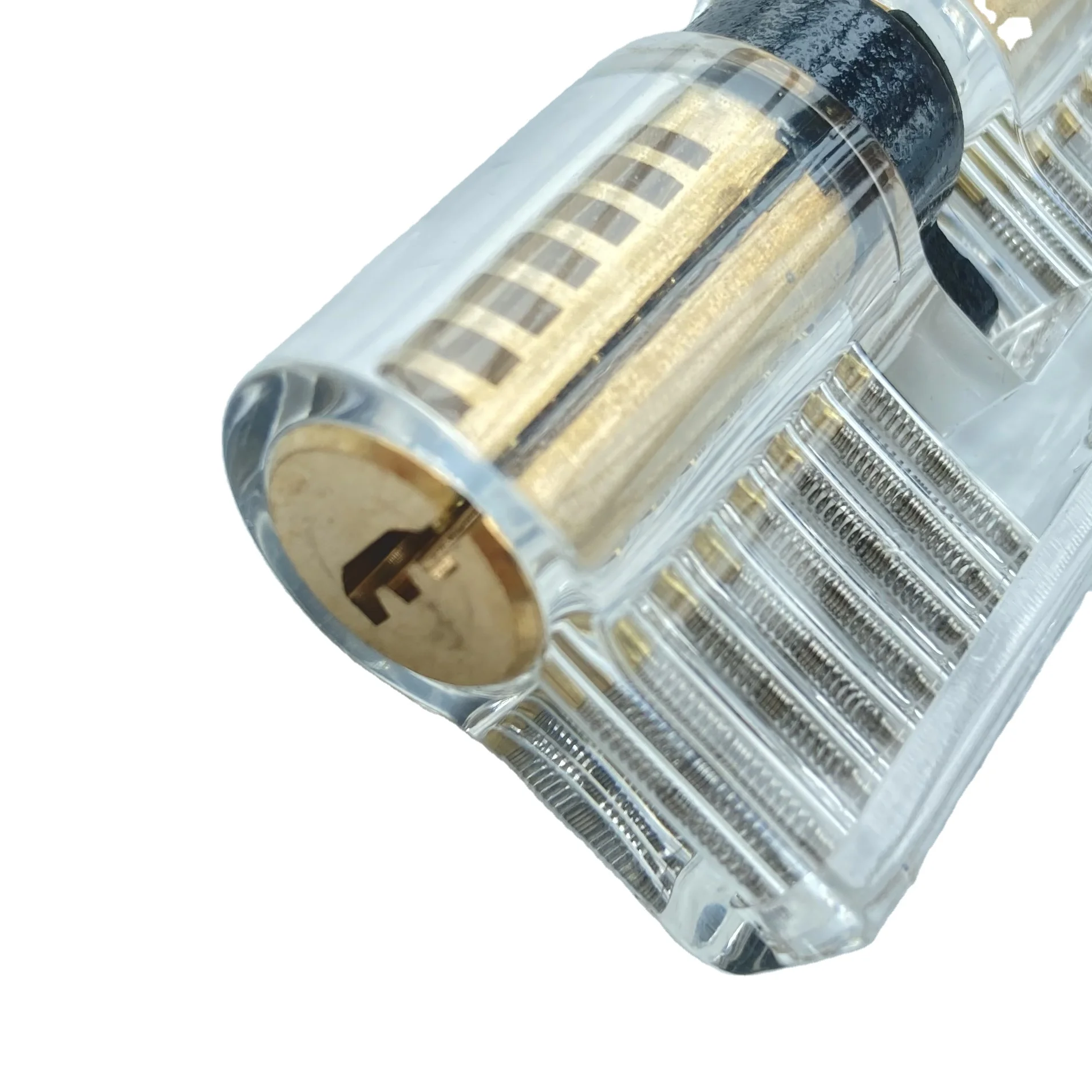 Clear Transparent Plastic Lock Pick Training Set Euro Lock Cylinder