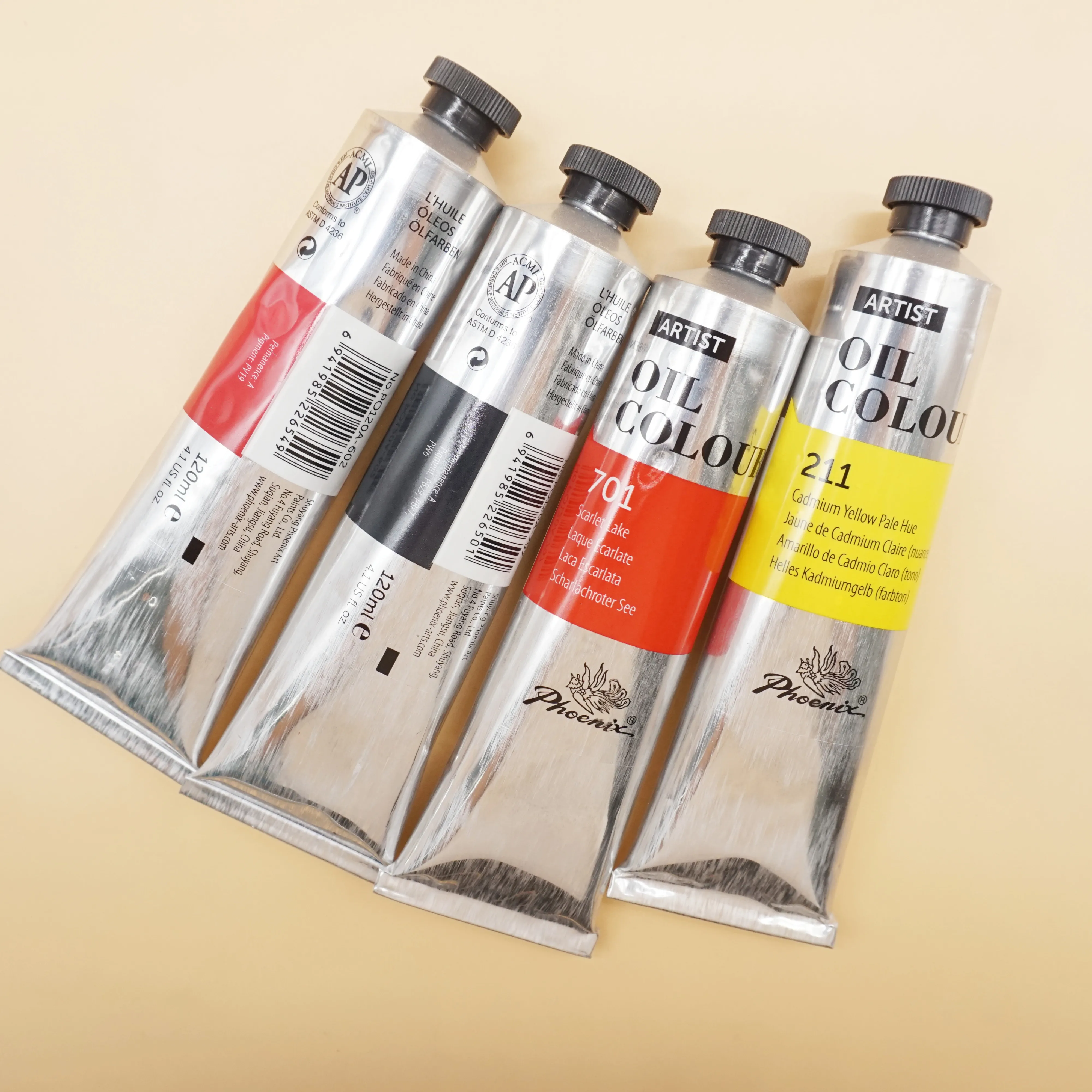 Fine Art Oil Colors Tube Phoenix Artist  120ml Oil Color Paint For Painting