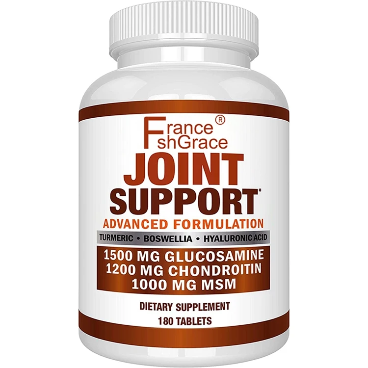 Glucosamine Chondroitin Turmeric Msm Boswellia Joint Support Supplement for Relief 180 Tablets