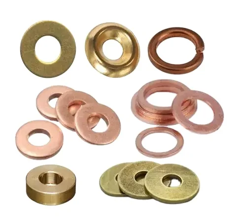 Custom All Kinds Of High Quality Brass Washer Brass Round Countersunk Head Screw Cup Washers Flat Washers