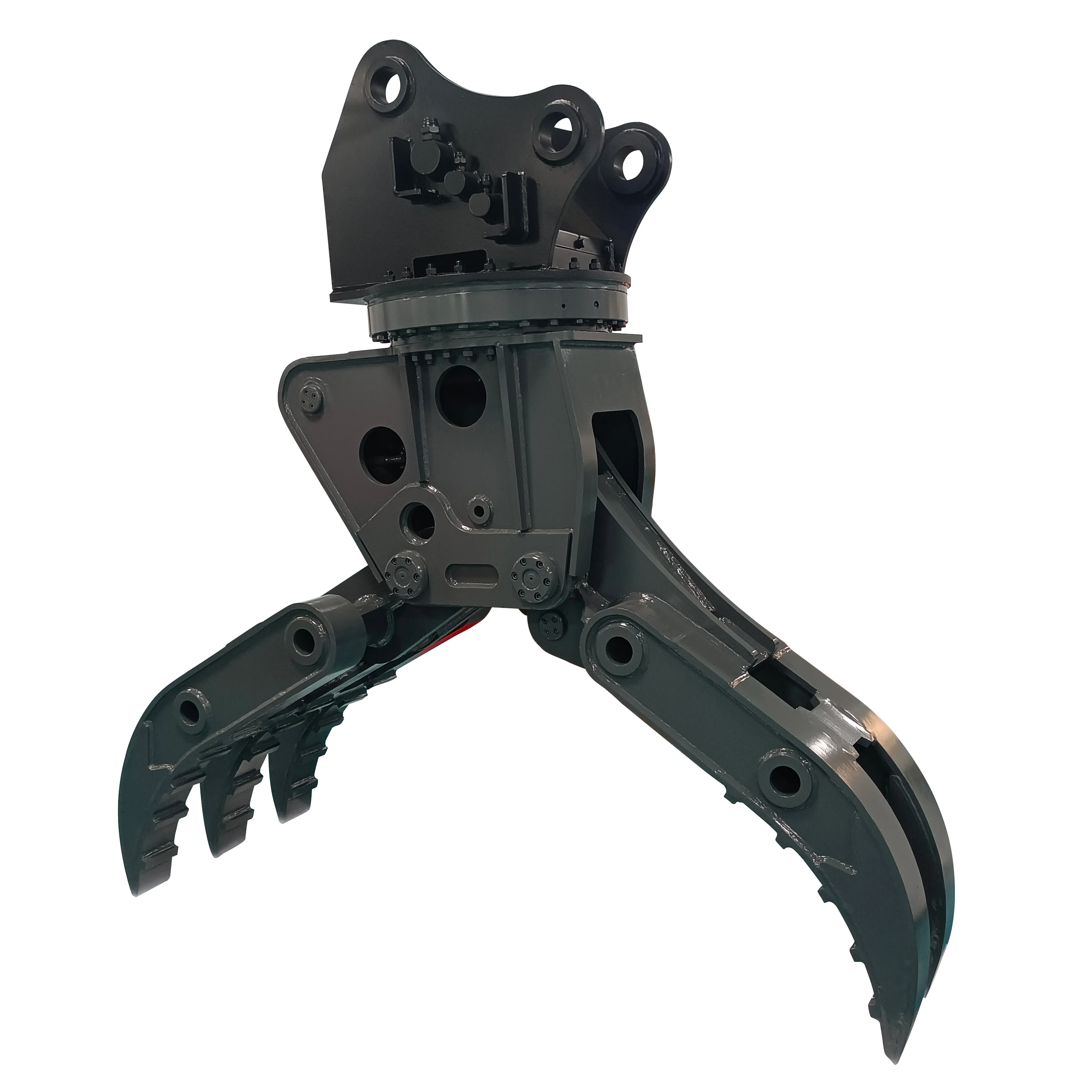 Excavator with Rock Grab To the Arm is mainly used for stone, rock, wood, log, timber, and other large scraps handing