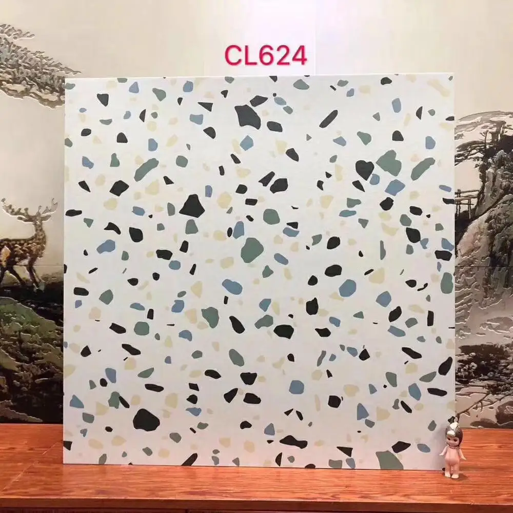 
GUCI terrazzo matt rustic floor tiles 600x600mm garden anti slip low water absorption tile 