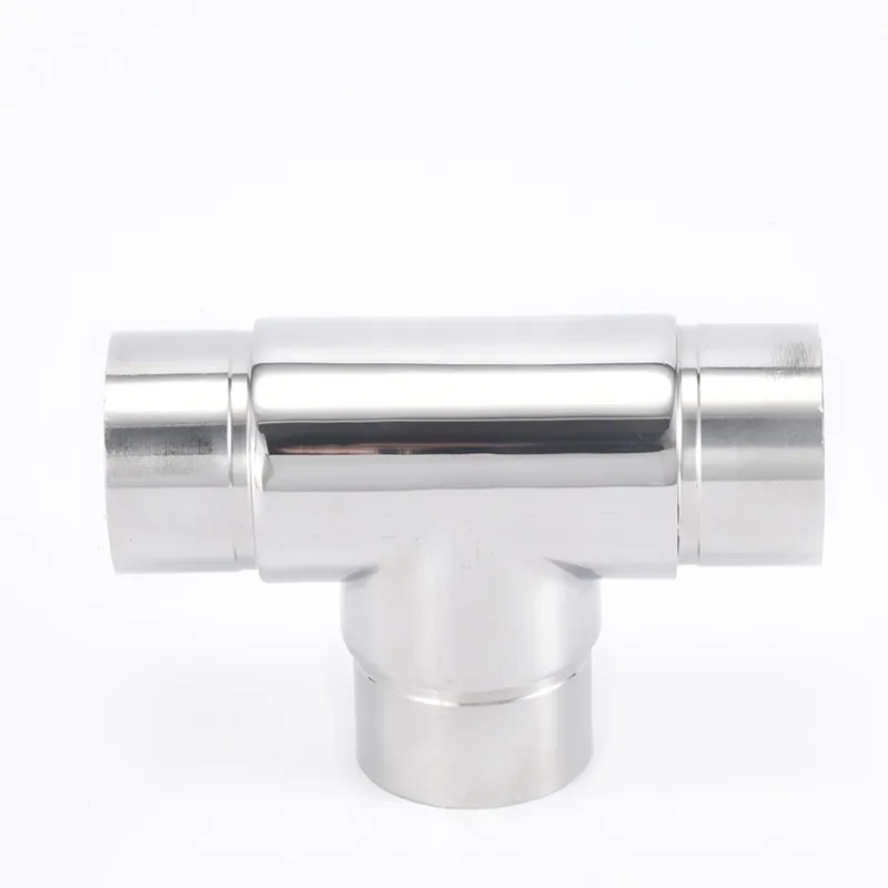 Factory direct sale stainless steel 304 316 2205 flush joiners tee for modular railings