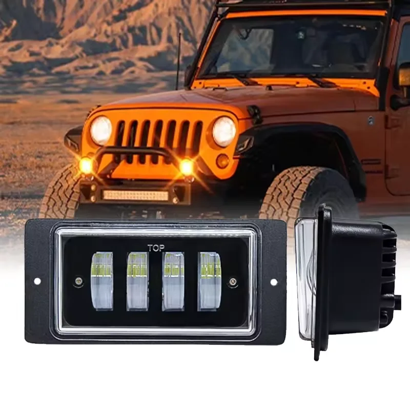 4x6 Led fog lamp 6 inch lens lada fog driving lamp Led light bars off road lamp 4x4 40w lens focos faros led lights for car