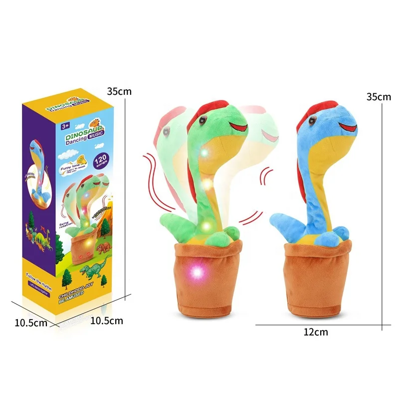 Новинка Забавный Милый танцующий Подсолнух саксофон плюшевая игрушка на заказ Мягкое Животное для детей светлая Музыка