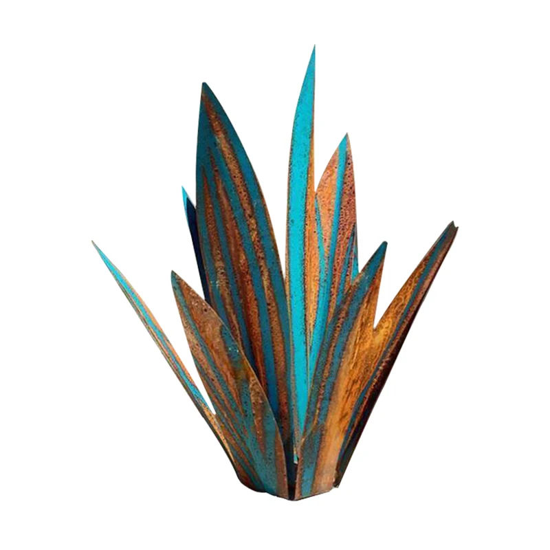 Tequila Rustic Sculpture iron Garden Yard Art Tequila Rustic Sculpture DIY Metal Agave Plant Tequila Decorations New Design