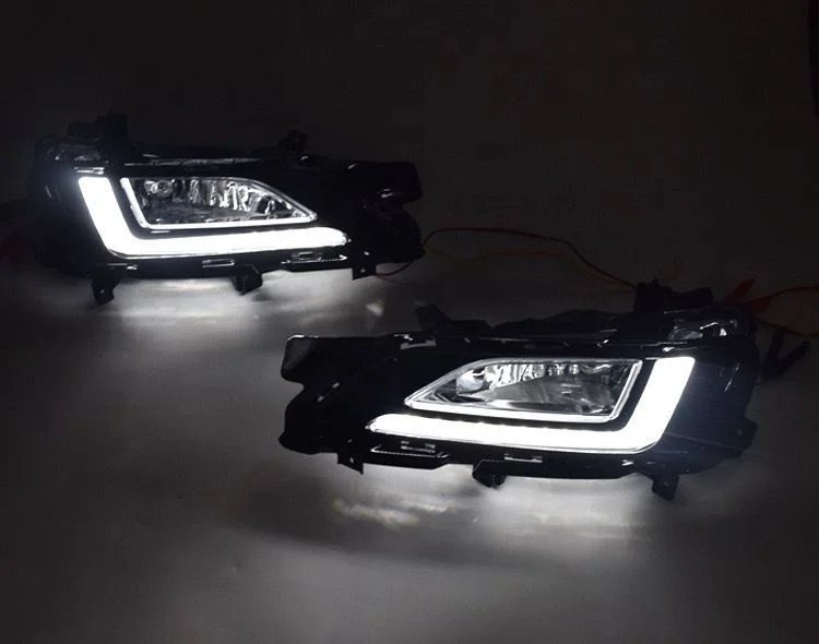 For Hyundai Tucson 2019 Fog Lamp Cover Auto parts DRL Accessories 12V LED Daytime Running Light Daylight front head headlight