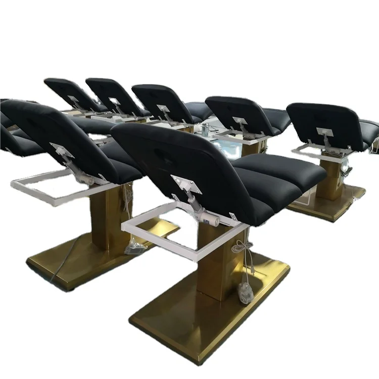Siman electric facial beauty SPA bed with 3 motors for sale Manufacturer top rating thai massage table fast delivery durable whi