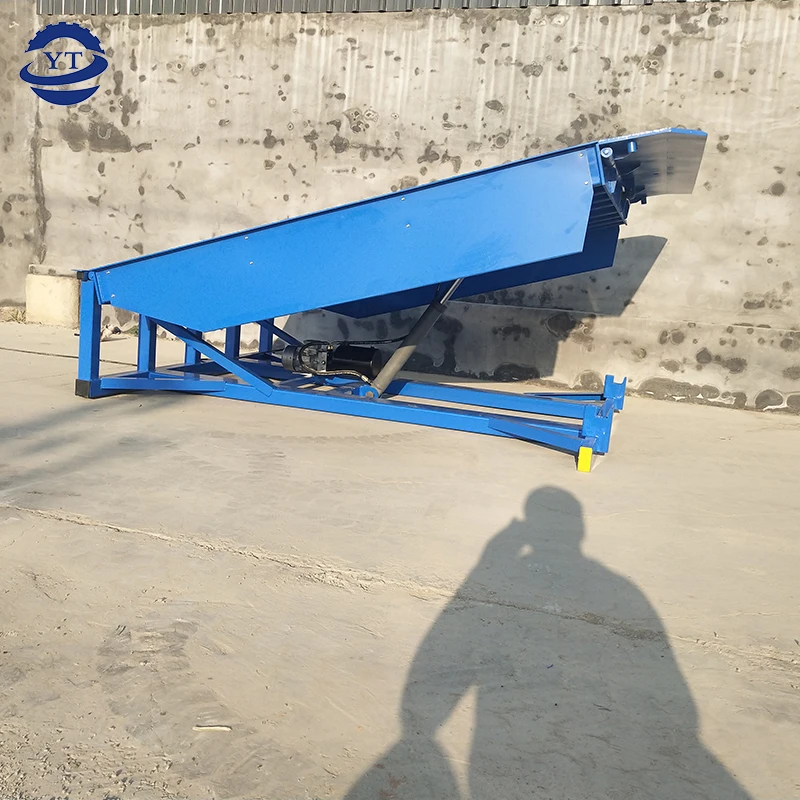 Adjustable fixed container electro load platform automatic fixed telescopic dock leveler