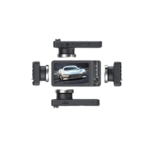 Vanci 3 Lens Front & Inside & Rear Vehicle Driving Recorder G-sensor 3.0' Display Car Dash Camera