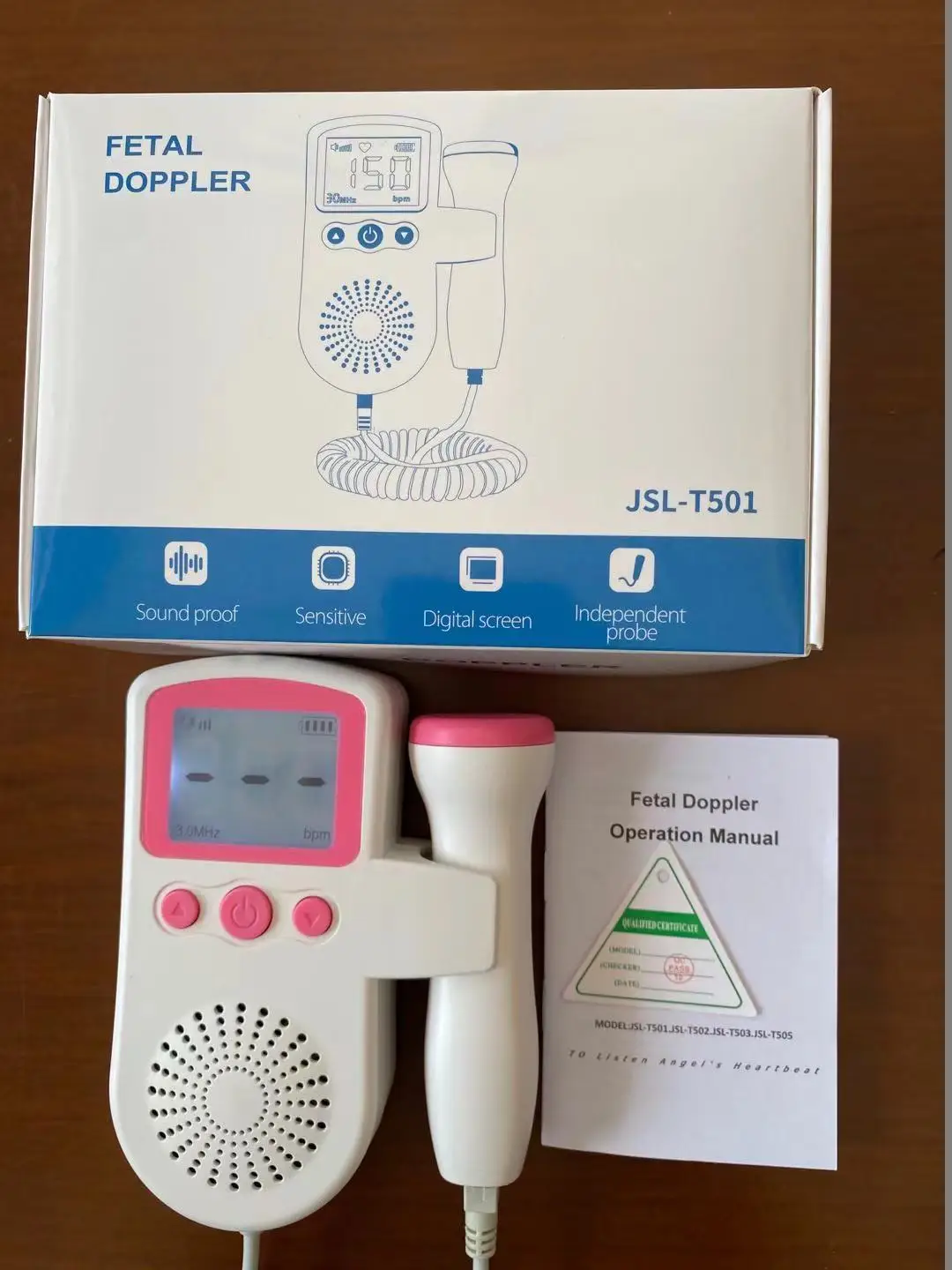  3.0MHz cheap price home used ultrasound machine portable Baby Health monitor Doppler