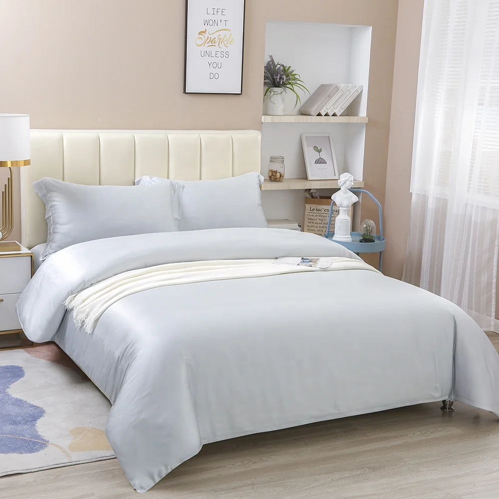 Оптовая продажа с завода Nantong, Комплект постельного белья из 100% хлопка с пододеяльником и простыней для гостиниц