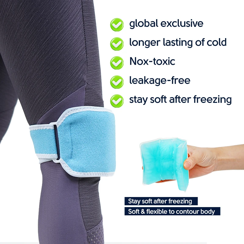 Physiotherapy Small Reusable  Hot & Cold Gel Packs for Pain Relief for Injuries, Surgery, Toothache with custom logo