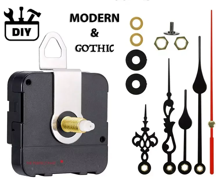 Long spindle 28mm silent clock movement  DIY Clock Parts MovementReplacement Repair Tool Hands Kit