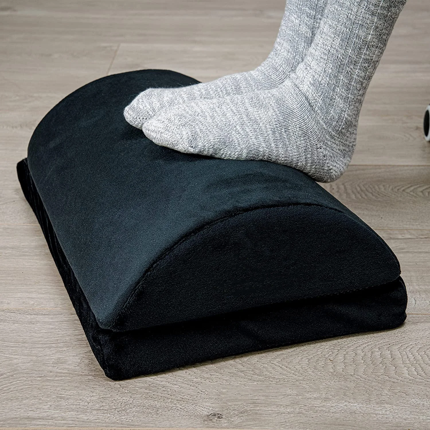 Memory Foam Foot Stool Pillow for Work Comfort Office Foot Rest for Under Desk