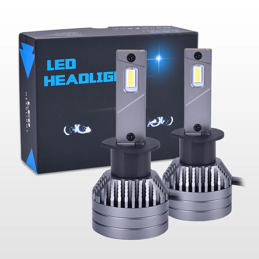 Wholesale Fit 100% Vehicles Tri-Color H1 Led Headlights 6000k 45watts 9000lm Super Bright Led Light Bulb For Car 2023