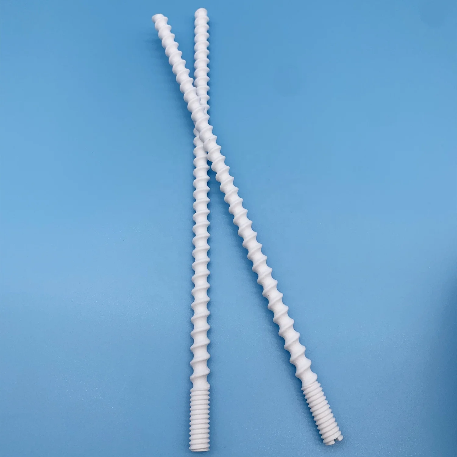 Wear-resistant Alumina Ceramic Screw Pipe Al2O3 Ceramic Tube