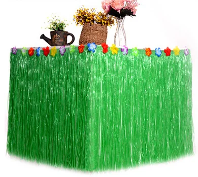 Hot Sale New Product Tropical Party Decorations for Hawaii Luau Party 1 Piece Party Table Skirts