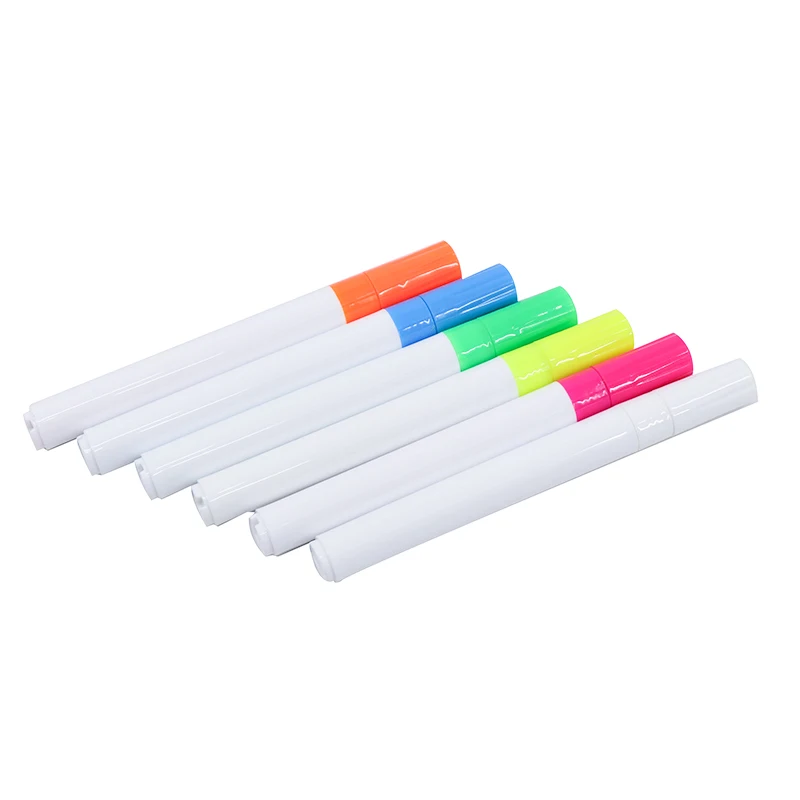 TWOHANDS Custom 6 Colors Dry Erase Liquid Chalk Markers Whiteboard Pen For Glass Windows