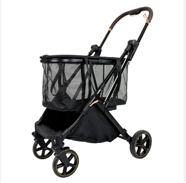 Manufacture Wholesale Supermarket Equipment Foldable Two Tier Shopping Trolley Carts For camping