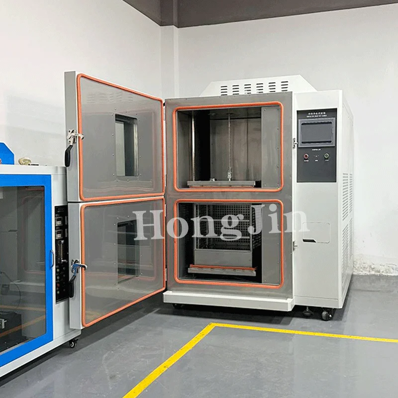 Hong jin Programmable 2 Zone Temperature Heat Cold Impact Testing Machine Battery Thermal Shock Test Chamber