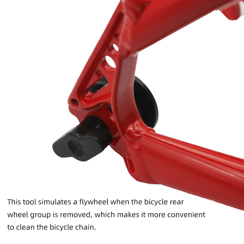CORKI Bike Chain Keeper Holder Hub Wash Tool Fixed Bracket Support Flywheel Cleaning Chain Bicycle Cycling Parts
