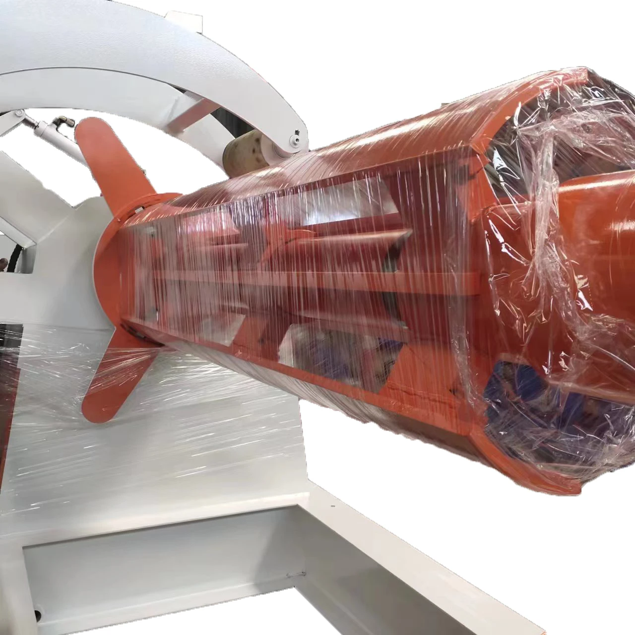 10 Tons Unwinder Unit Hydraulic Decoiler Automatic Uncoiler With Loading Car