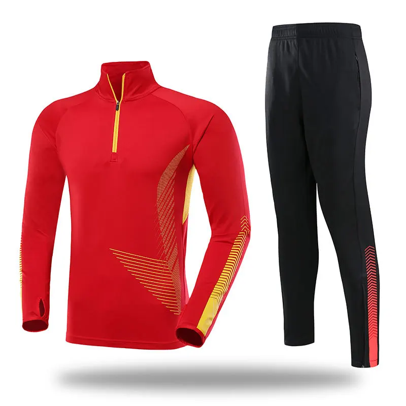 Blank New Design High Quality Tracksuits For Men Orange Tracksuits Custom Sportswear Set With Logo Running Suits