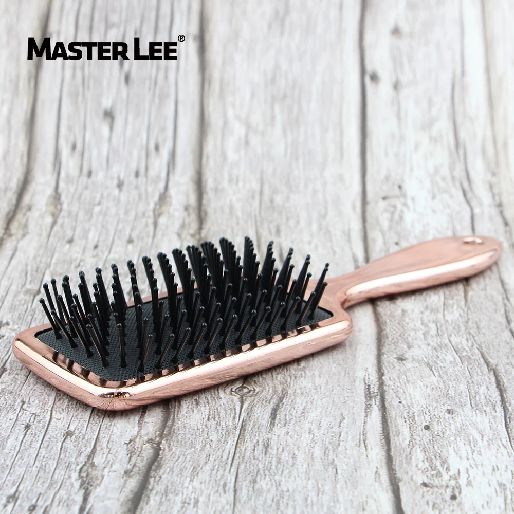 Professional hair brush rose gold anti-static curly hair brush hair elegant straightening brush