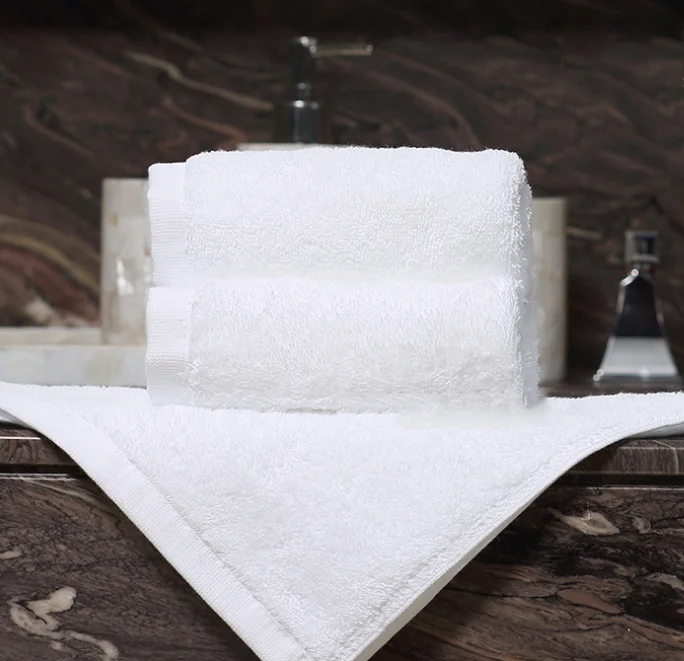 wholesale 100% Cotton hotel towel set 16S 600gsm 3 pieces towels luxury cotton bath white plain weave bath towels