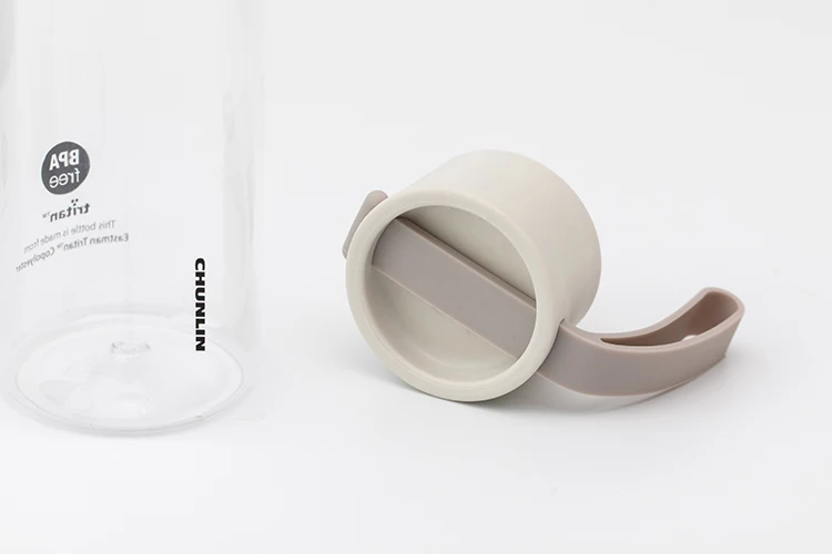 Cross-border E-commerce BPA Free Custom Logo  PETG Plastic 550ml Water Bottle with Marker