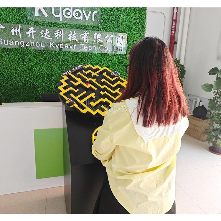 Customized giant educational reaction 3d magic gravity rotate handheld loop labyrinth rolling game 3d magic maze ball