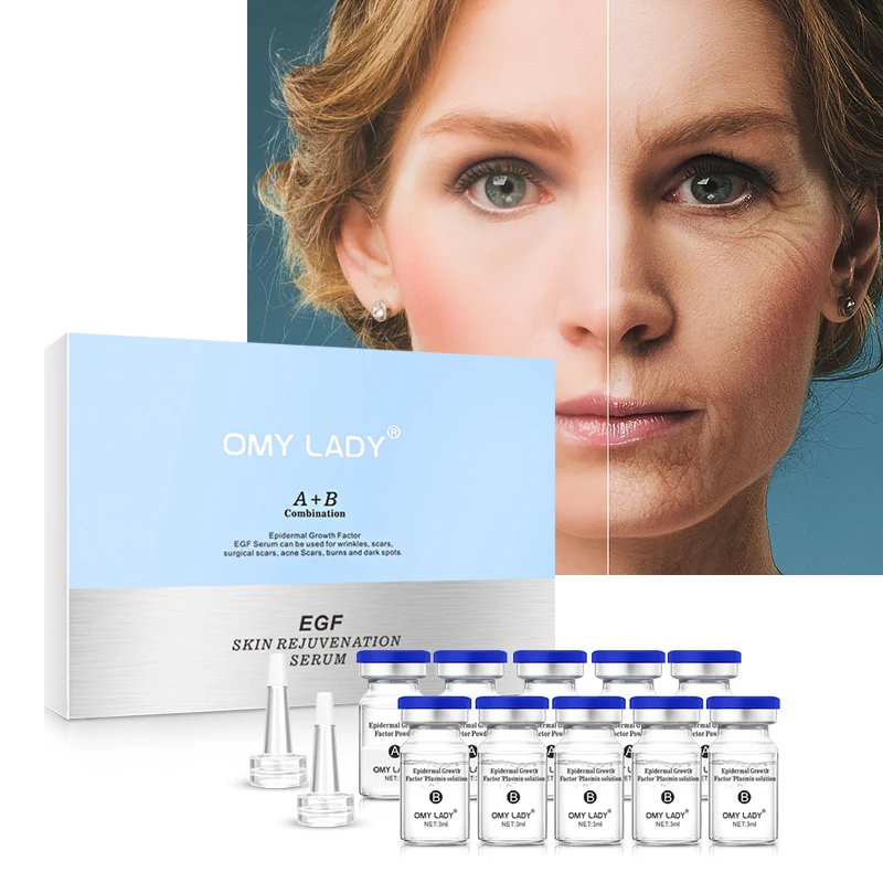 Omy Lady Placenta Stem Cell Serum Skin Color and Removing Acne Scar Egf Growth Factor Serum Stem Cell Ampoule