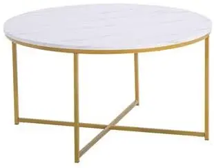 
Combohome Round Marble MDF Coffee Modern Accent Side Tea Table 