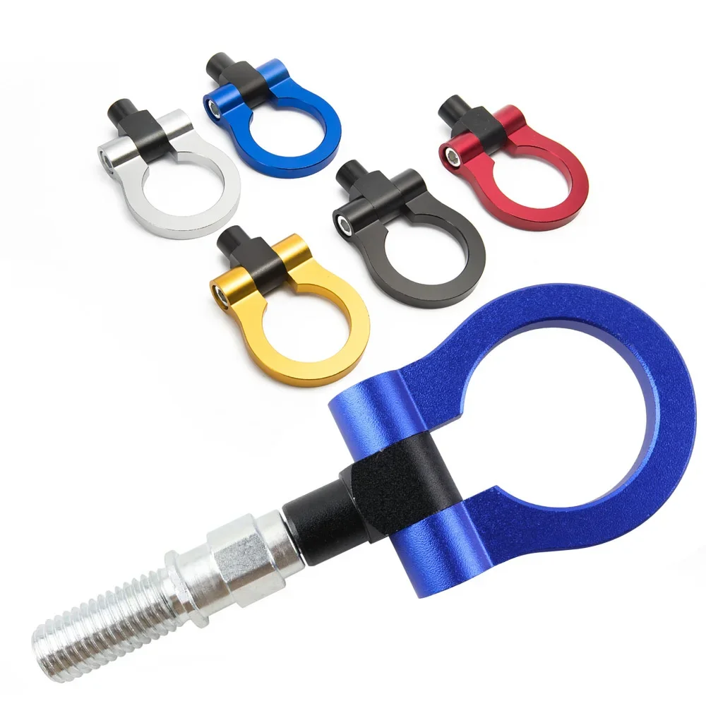 Racing Universal Aluminum Round Trailer Towing Hook Rear Tow Bar For BMW E46 E81 E30 E36 E90 E91 European Cars