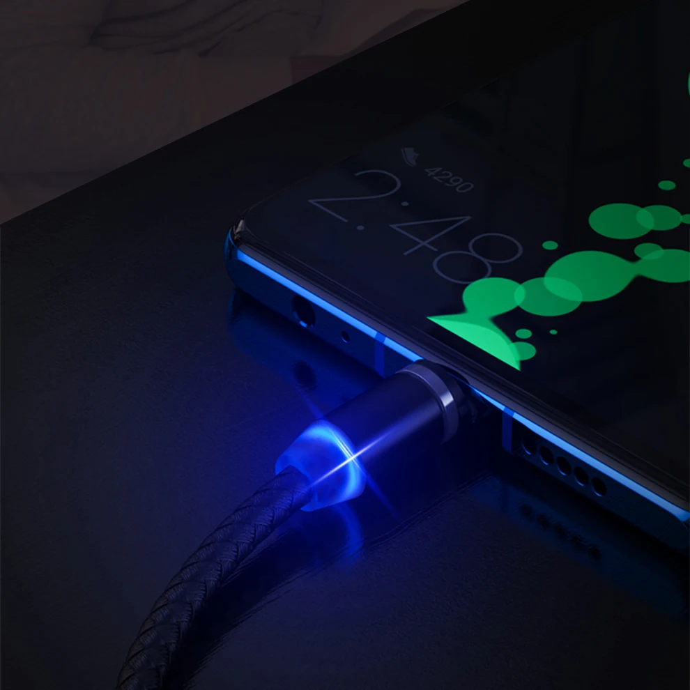  Devia Магнитный 5V 2.1A Быстрая зарядка Micro-Usb Стандартный кабель передачи данных 1 м 3 фута Тип c Usb алюминиевый сплав нейлоновый