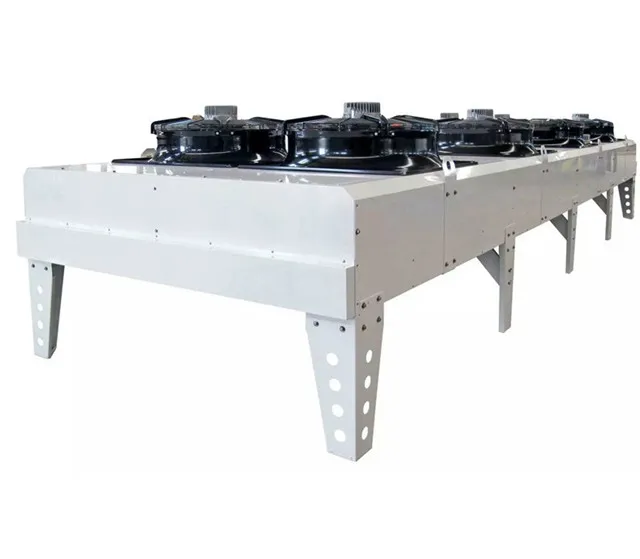 OEM CST V-TYPE / FLAT customized AIR COOLED condenser dry cooler to cool water/oil/GLYCOL for database room