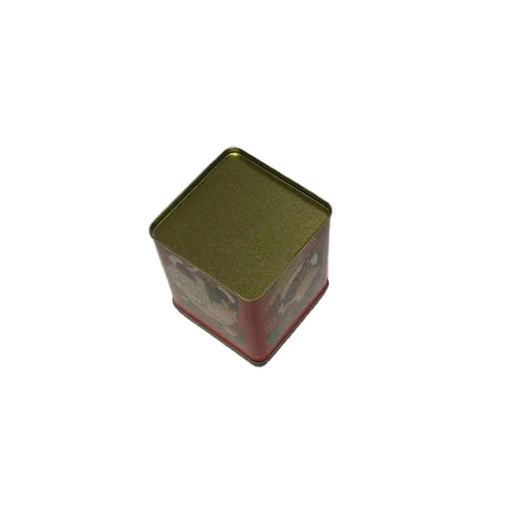 Oem Customized Wholesale Cheap Price Square Rectangular Tea Tin Gift Metal Box