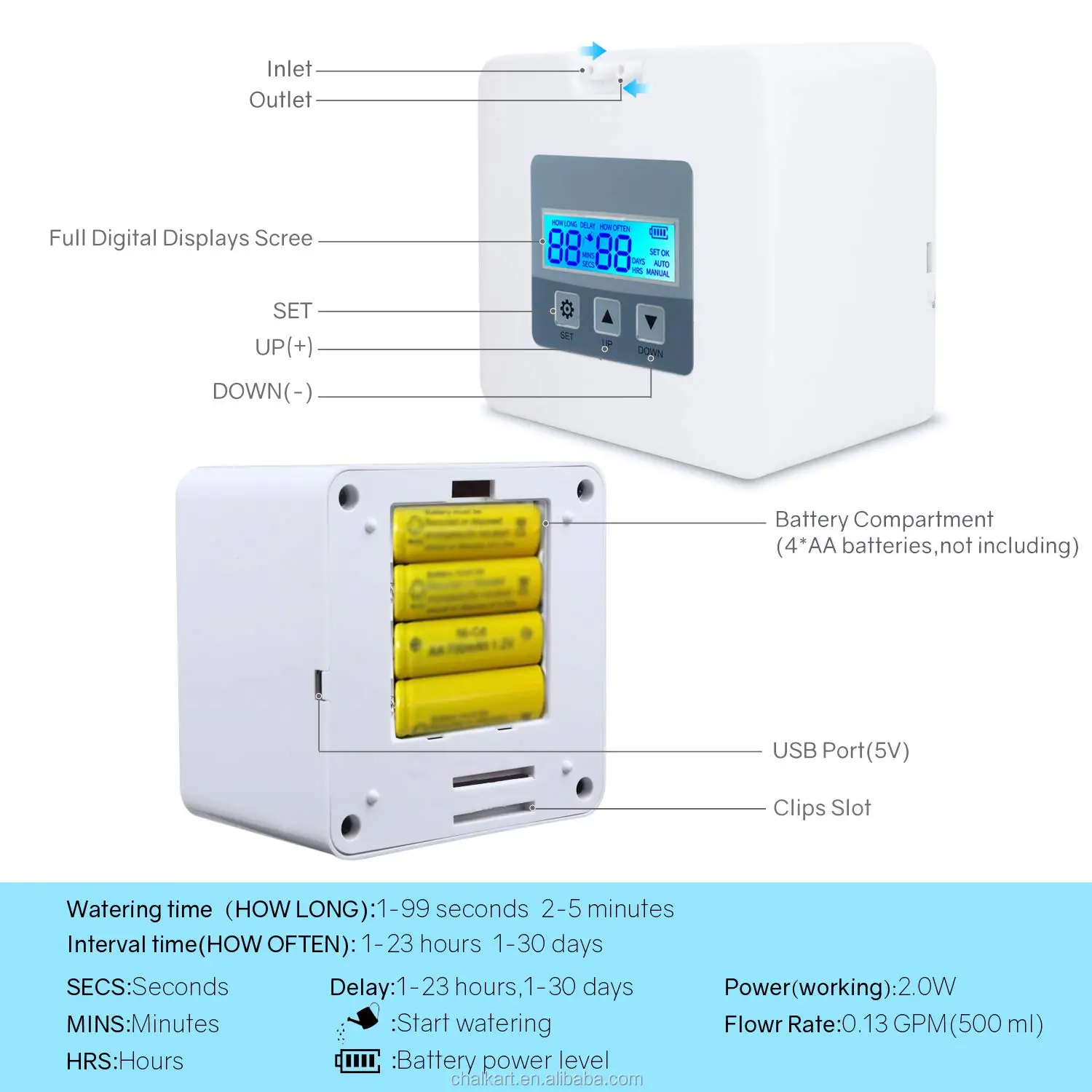 Intelligent Sprinkler Automatic Water Timer  Digital Irrigation Machine For Garden
