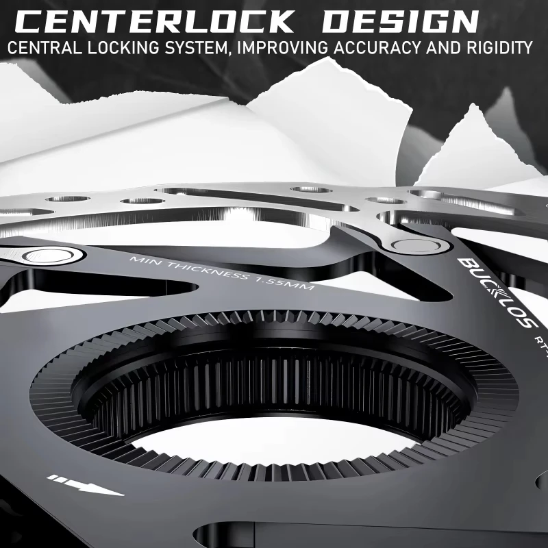 OEM/ODM BUCKLOS Centerlock Disc Brake Rotor 160mm 140mm MTB Hydraulic Brake Disc Heat Dissipation Road Mountain Bike Brake Disc
