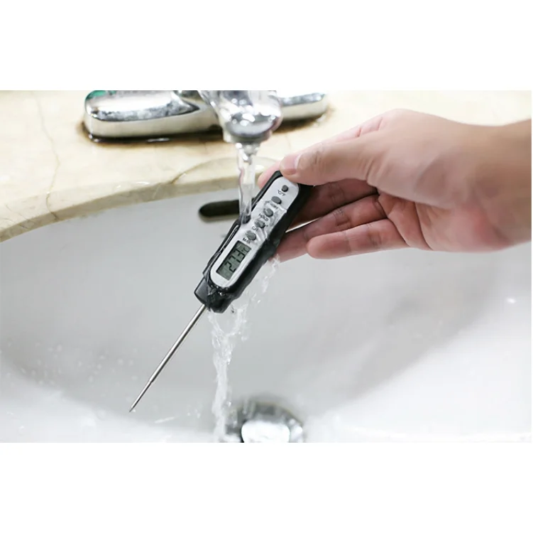 Waterproof Self-calibration  pocket Digital meat thermometer for kitchen cooking and  water coffee candy baking