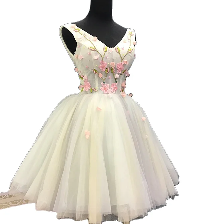 Короткая юбка с v-образным вырезом размера плюс выше с открытой спиной до колена платье подружки невесты