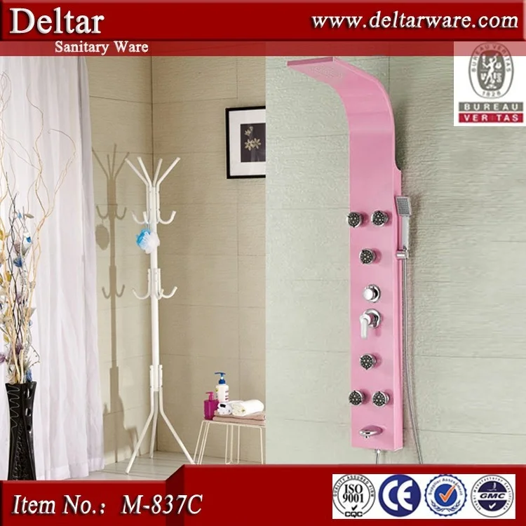 Dubai hotel supplier, led shower panel, gold shower panel for sale