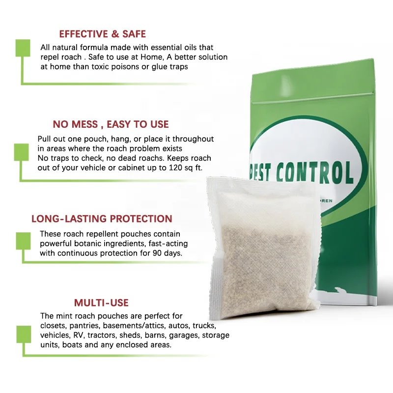 
Cockroach Repeller Insect Fly Trap Adhesive Glue, Fumigation Pest Control, Magnetic Insect Screen 