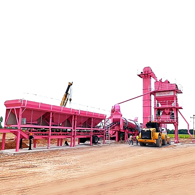 Zoomline  mobile asphalt plant equipment with 80THP capacity in Bangladesh
