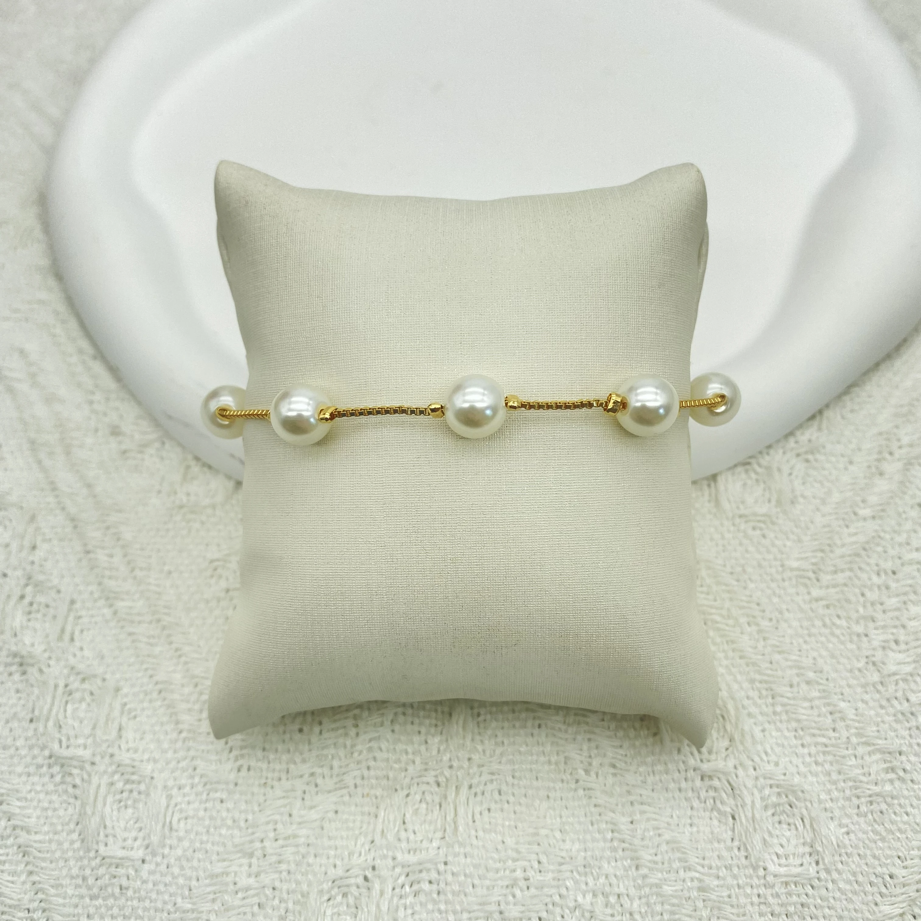 New Fine Jewelry Luxury Gold Golden Plated Beaded Beads Seeds Bracelets Women Men Gifts Adjustable Bangles