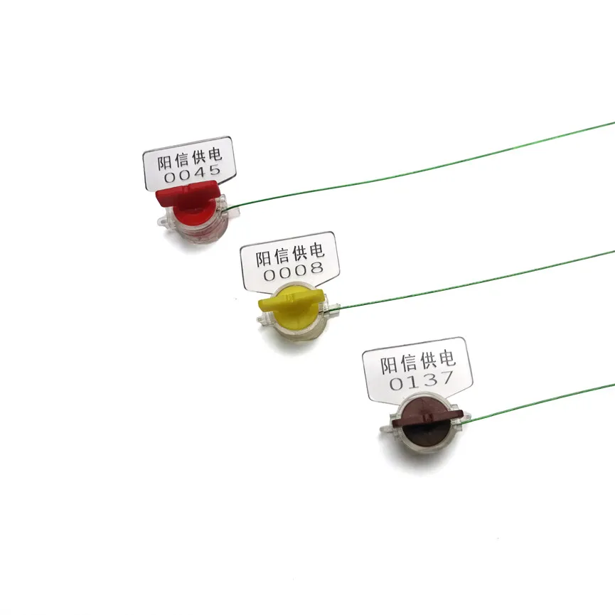 Anti-theft utility twist plastic meter security steel seal electric meter lead seal