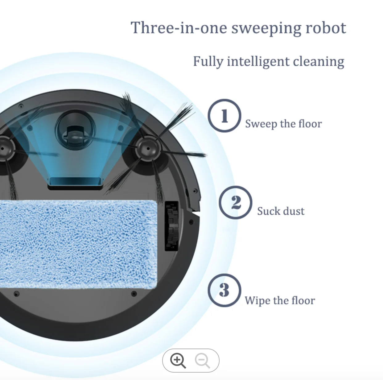 Wholesale Wireless intelligent home floors mop vacuum cleaner with wifi app