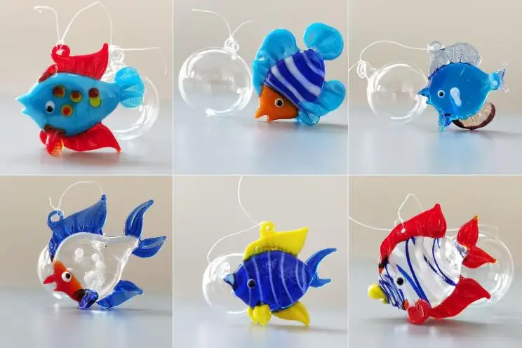 European Decoration Modern Simple Original Design Color Fish Ocean Series Aquarium Bubble Fish