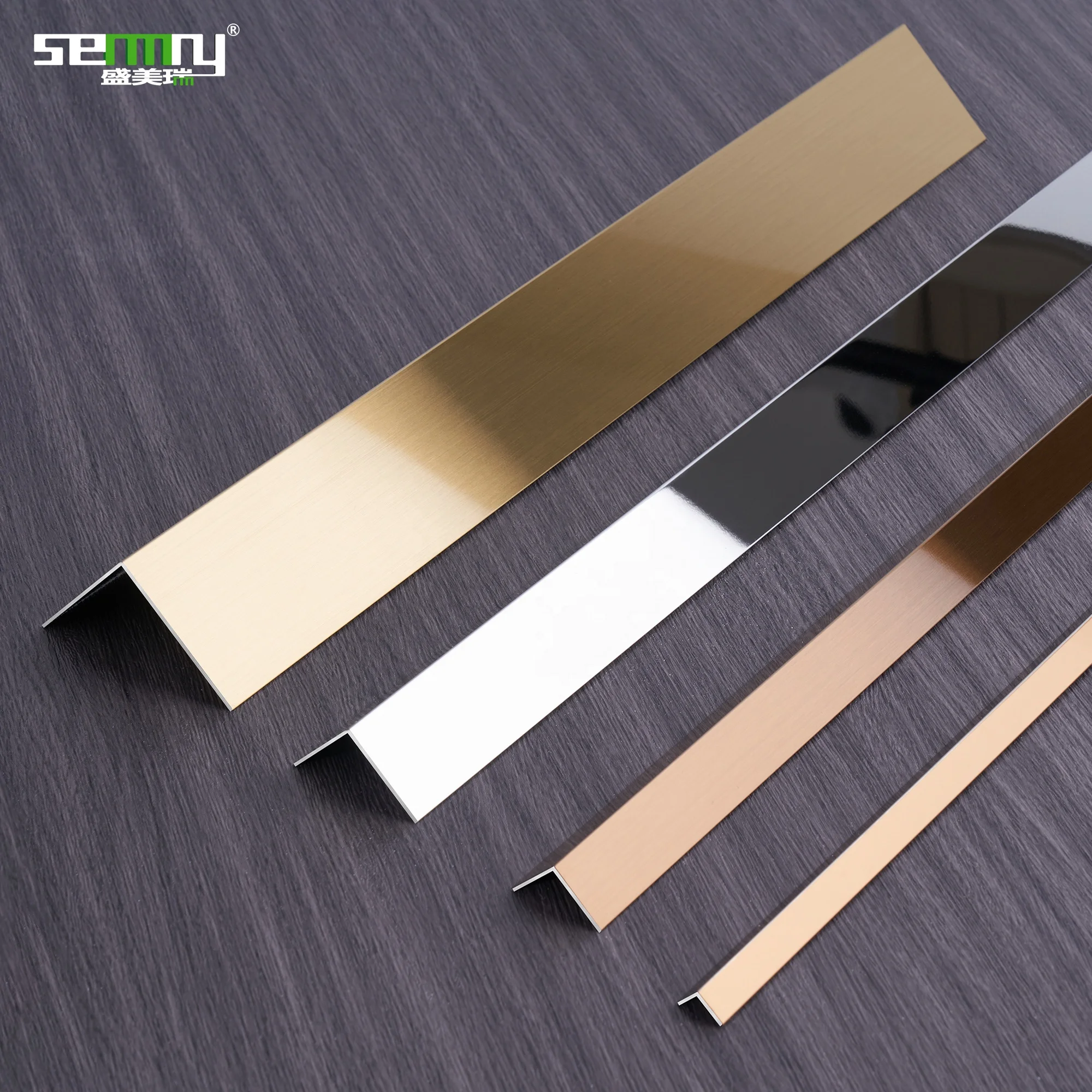 Tile Accessories Stainless Steel Tile Trim For Wall Floor Furniture Decoration  Ceramic Tile Profiles
